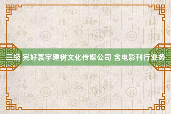 三级 完好寰宇建树文化传媒公司 含电影刊行业务